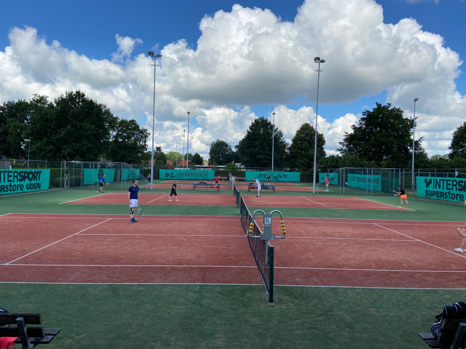 Zicht vanuit het paviljoen